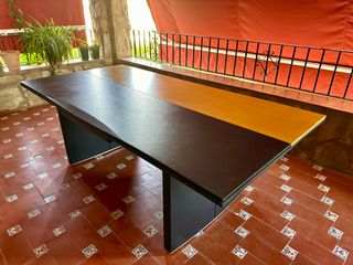 Mesa de despacho Bordonabe madera y metal