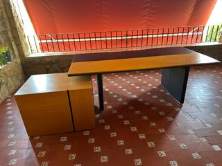 Mesa de despacho Bordonabe madera y metal