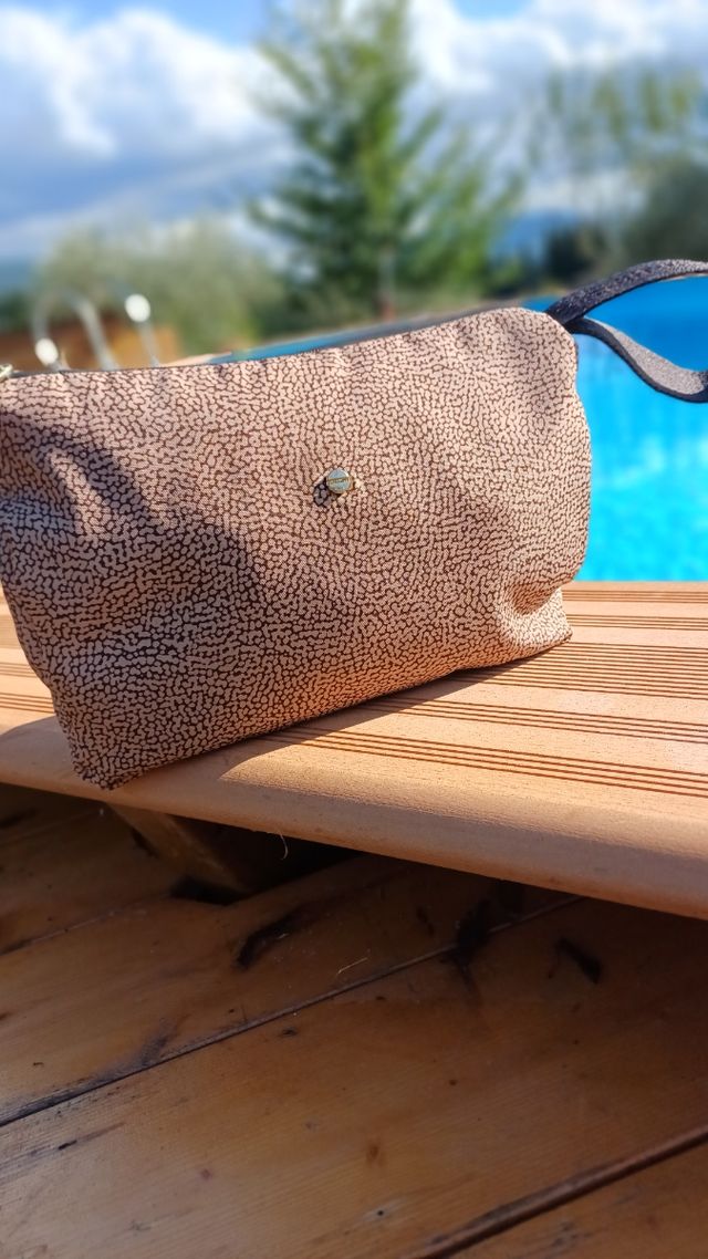 Pochette Borbonese Beige e marrone