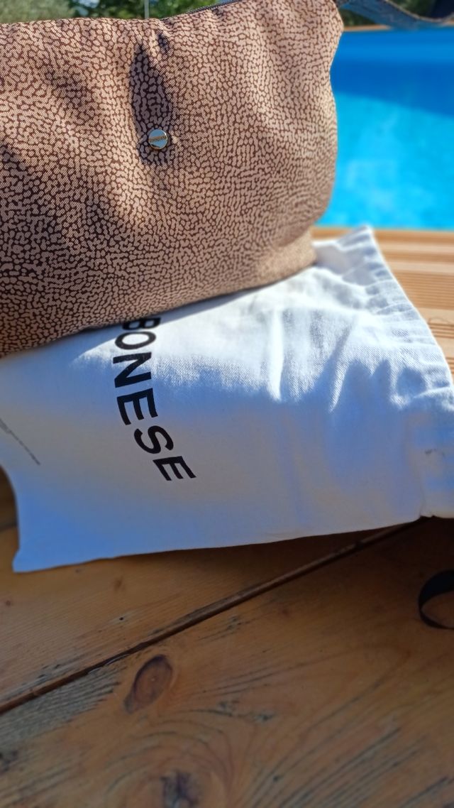 Pochette Borbonese Beige e marrone