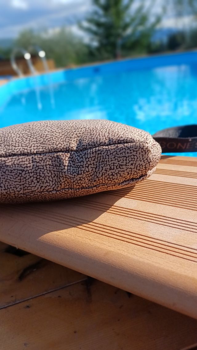 Pochette Borbonese Beige e marrone