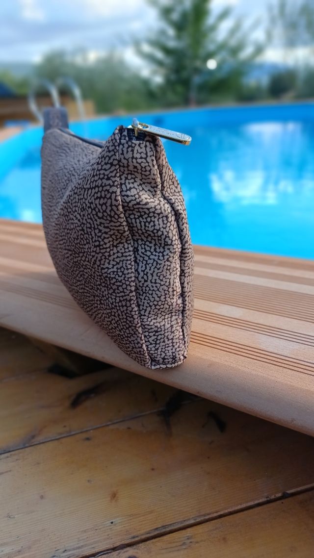 Pochette Borbonese Beige e marrone