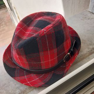 Cappello a quadri bambina