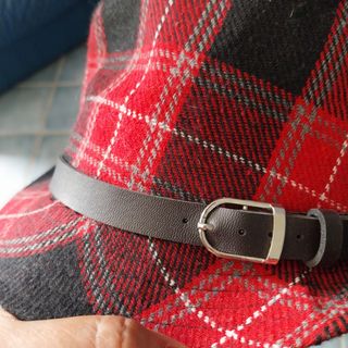 Cappello a quadri bambina