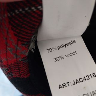 Cappello a quadri bambina