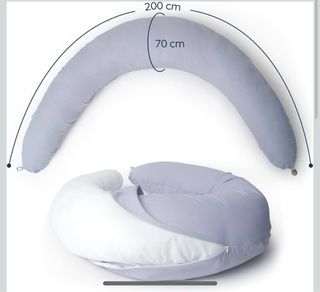 Cojín de lactancia gris