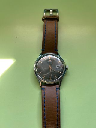 Reloj Orient Automático Marrón y Plateado