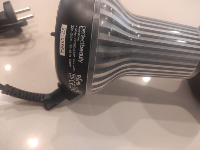 Difusor Secador Negro y Plateado