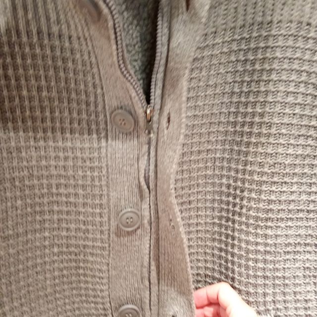 Chaqueta de punto gris