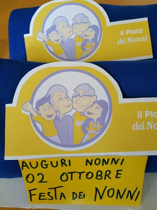 Festa dei nonni n.2 plaid nuovi.