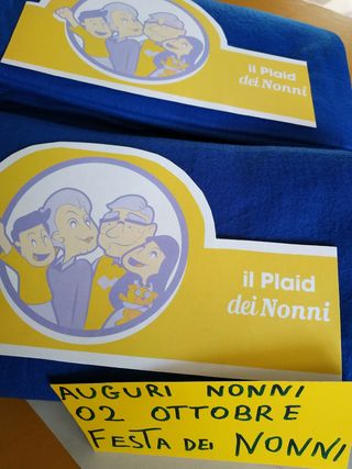 Festa dei nonni n.2 plaid nuovi.