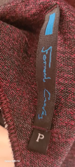 Vestido oriental ajustado morado y rojo