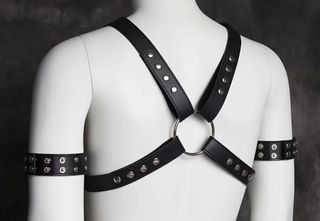 Pettorina harness borchie imbracatura pettorali