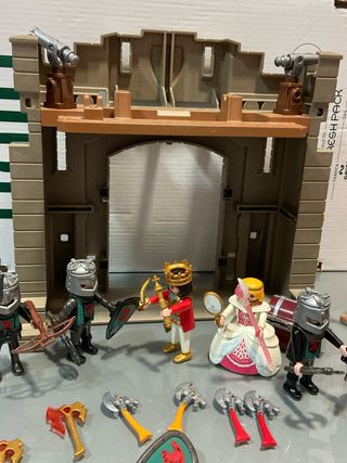 Lote aguila o halcon rojo guerreros medievales