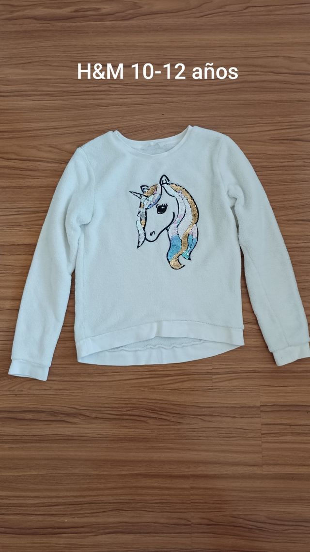 Maglione con paillettes unicorno H&M per ragazze 10-12