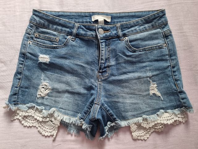 Pantalones cortos short mujer talla 38 (los 2)