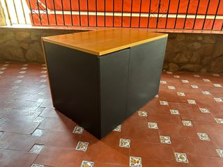 Cajonera de oficina madera y negro