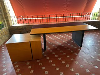 Cajonera de oficina madera y negro