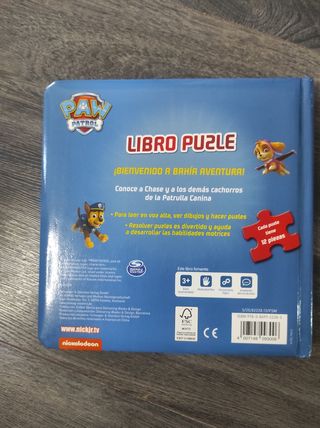 Libro Puzzle Patrulla Canina 3+ Años