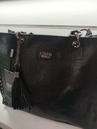 Borsa Coveri Donna Nera con Borchie