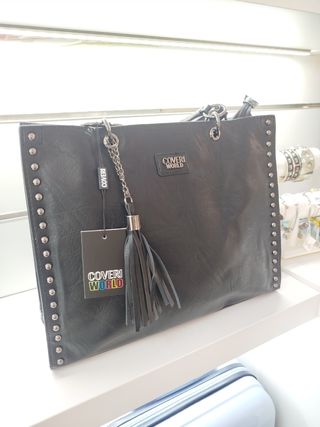 Borsa Coveri Donna Nera con Borchie