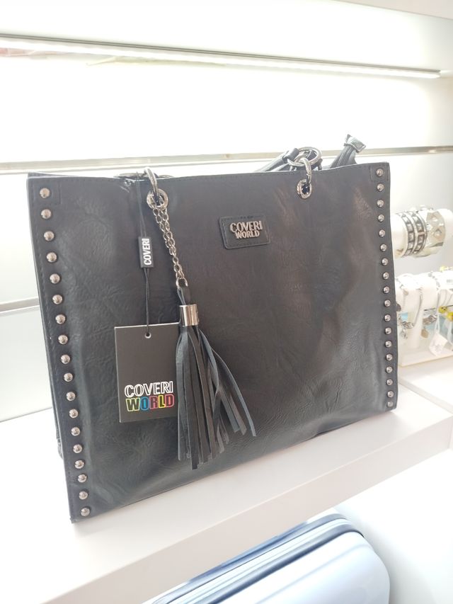 Borsa Coveri Donna Nera con Borchie