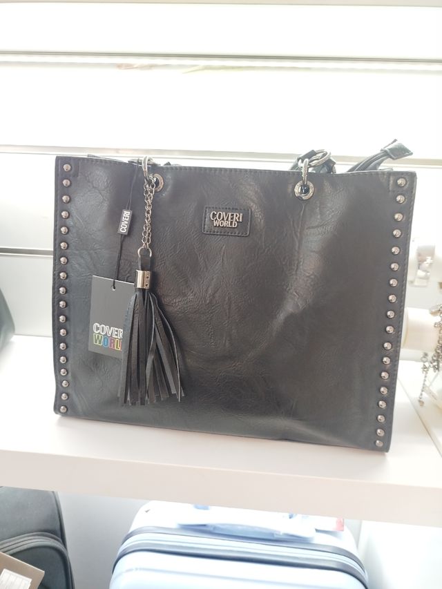 Borsa Coveri Donna Nera con Borchie