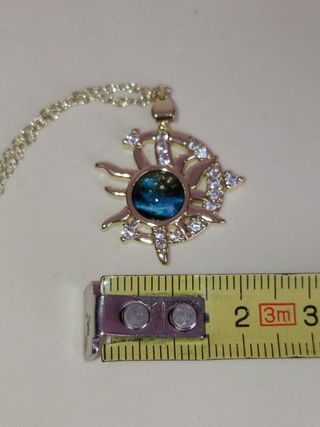 Collana Sole Luna Cosmo Portafortuna Dorata