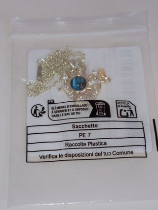 Collana Sole Luna Cosmo Portafortuna Dorata