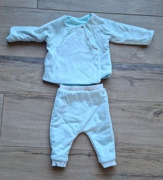 Tutina neonato azzurra con orsetto