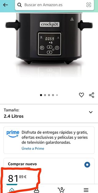 Olla de cocción lenta eléctrica 