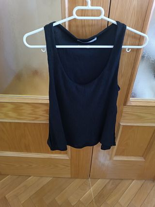 Blusa Negra Mango Mujer