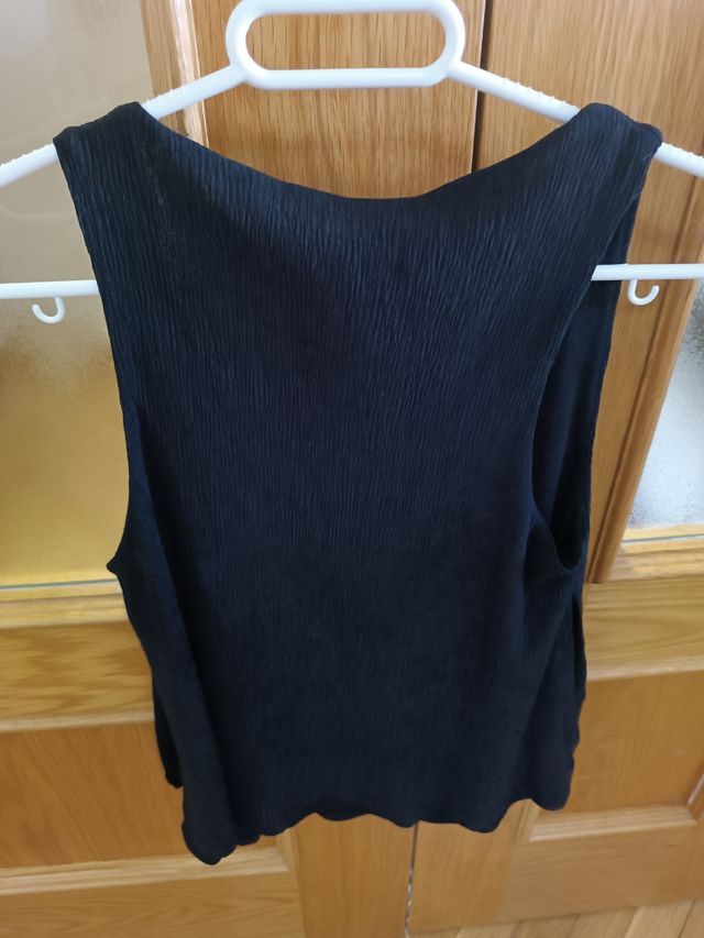 Blusa Negra Mango Mujer