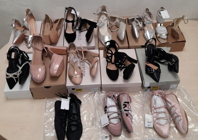 Lote Sandalias Mujer Negro y Rosa