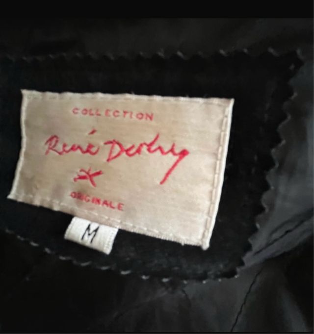 Abrigo piel vuelta con capucha y pelo sintético