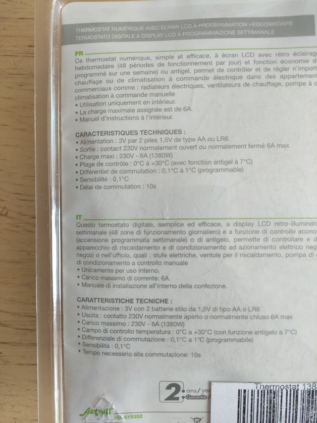 Termostato Digital ASTRELL HOME