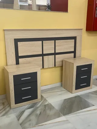 Cabecero y 2 Mesitas de Noche
