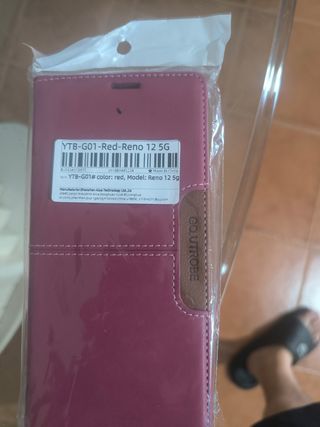 Fundas OPPO Reno 10 5G (Rojo y Negro)