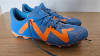 Scarpe calcio Puma blu/arancio