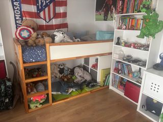 Letto a soppalco in legno Ikea