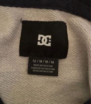 Sudadera DC Shoes Gris con Capucha Talla niño 12