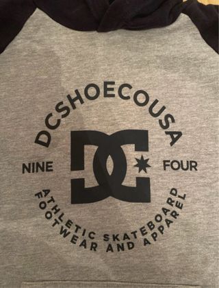 Sudadera DC Shoes Gris con Capucha Talla niño 12