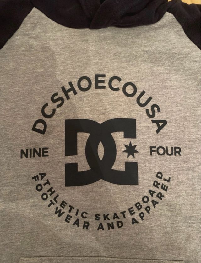 Sudadera DC Shoes Gris con Capucha Talla niño 12