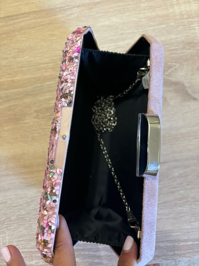Bolso de mano fiesta rosa
