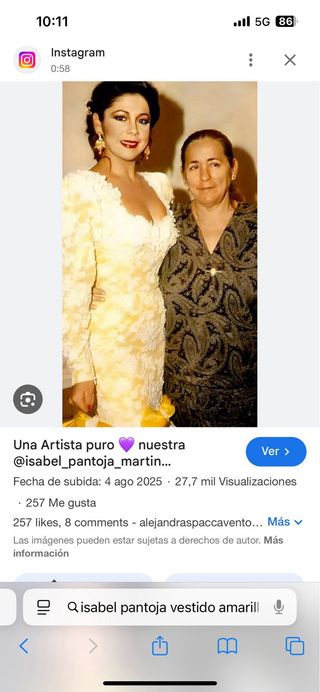 Vestido Isabel Pantoja años 90 hecho a medida. 