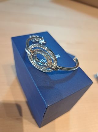 Pulsera Bangle Swarovski Plata