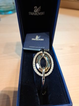 Pulsera Bangle Swarovski Plata