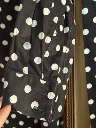 vestidovintage lunares blanco y negro