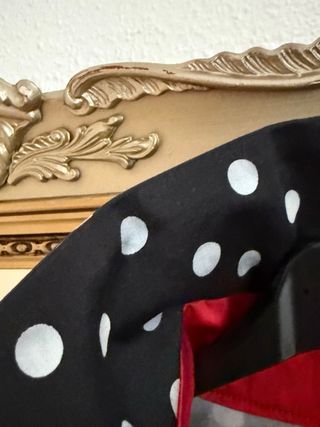 vestidovintage lunares blanco y negro