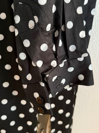 vestidovintage lunares blanco y negro